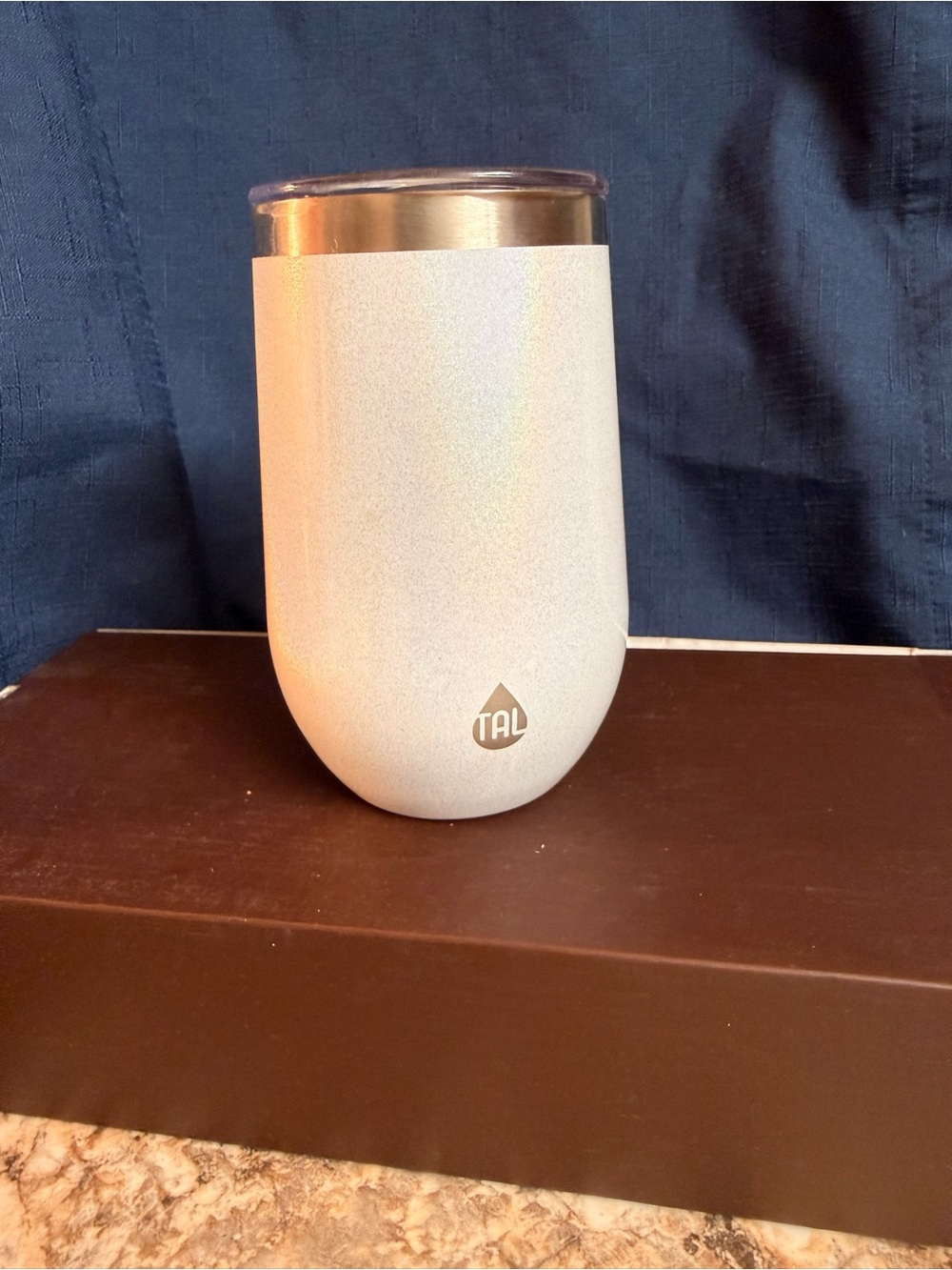 TAL White Insulated Stemless Tumbler - Double-Wall Wine Cup